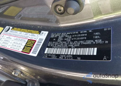 2023 Toyota Highlander Xle z USA, uszkodzony, nr VIN 5TDKDRAH3PS022619